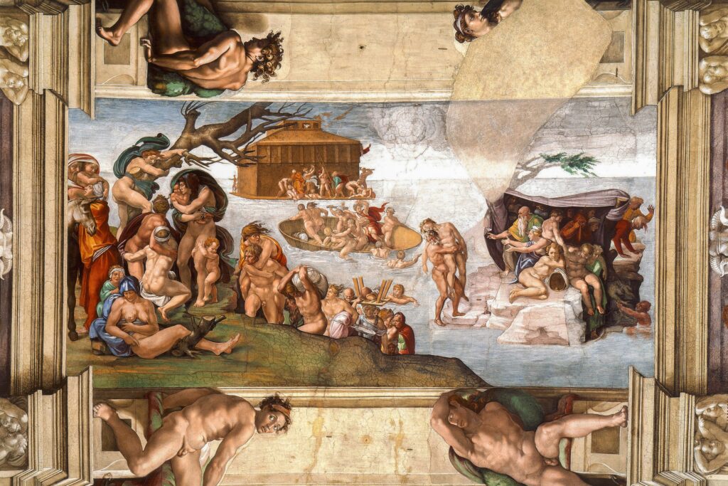 Michelangelo's painting of Noah's Flood